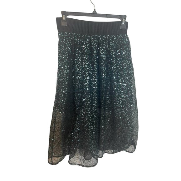 NECESSARY OBJECTS Ady Gluck-Frankel Women's XS/Small Sequin Skirt Y2K Pull On - Picture 2 of 10